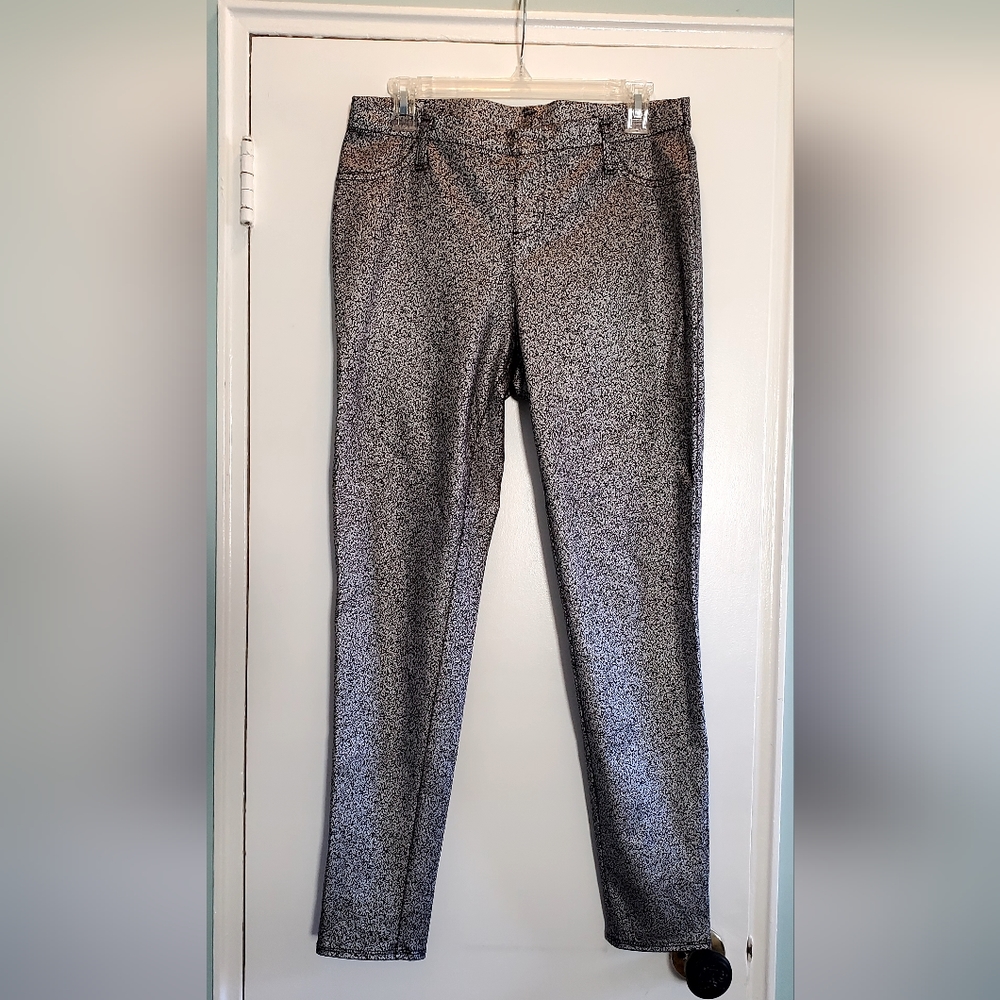 Faded Glory Silver Patterned Jeggings